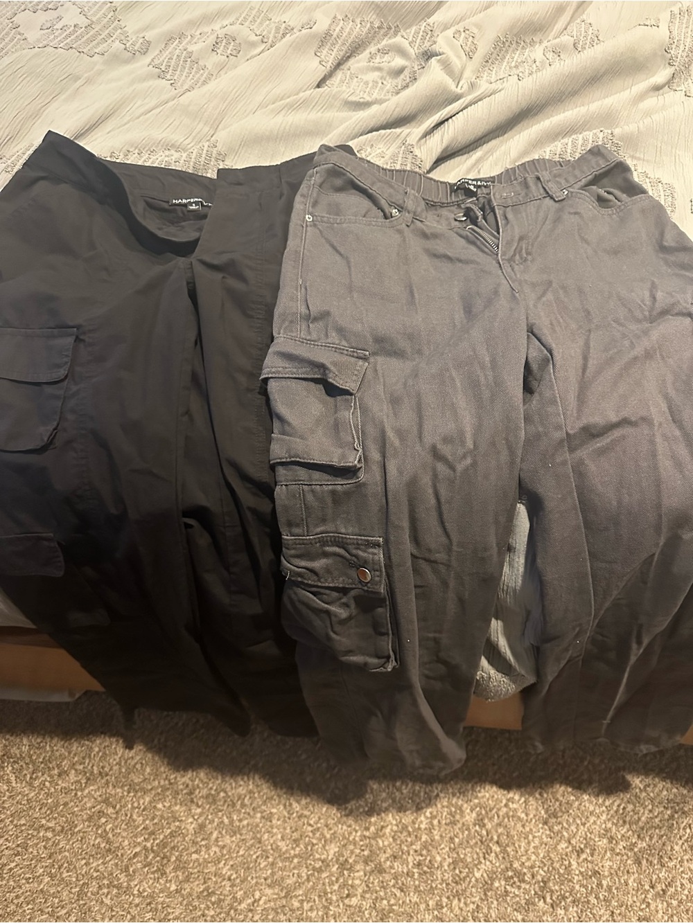 Juniors Cargo Pants - Dark Gray